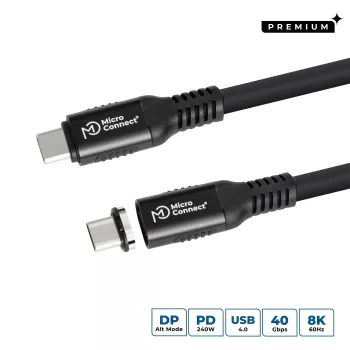 Microconnect MC-LS-USB4CC2.0 USB-kabel 2 m USB C zwart