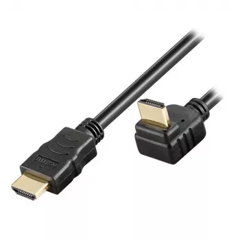 Techly 5m High Speed HDMI-kabel met Ethernet A/A M/M haaks zwart ICOC HDMI-LE-050