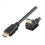 Techly 5m High Speed HDMI-kabel met Ethernet A/A M/M haaks zwart ICOC HDMI-LE-050