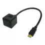 Techly ICOC-HDMI-F-002 HDMI-videosplitterkabel, HDMI male naar 2x HDMI female