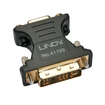 Lindy DVI-A stekker naar VGA bus adapter, zwart