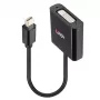 Lindy Mini DisplayPort naar DVI actieve converter 0,16 m zwart