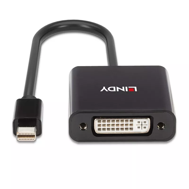 Lindy Mini DisplayPort naar DVI actieve converter 0,16 m zwart