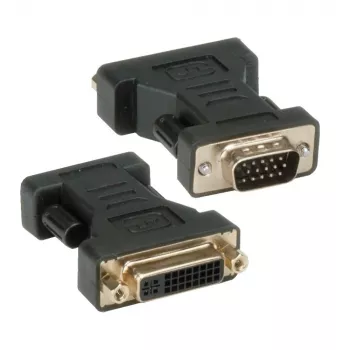 Techly DVI naar analoog VGA F/M adapter IADAP DVI-9100, VGA, DVI-I, zwart