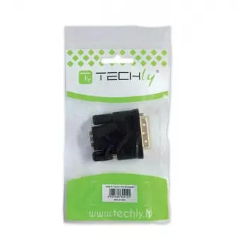 Techly DVI naar analoog VGA F/M adapter IADAP DVI-9100, VGA, DVI-I, zwart