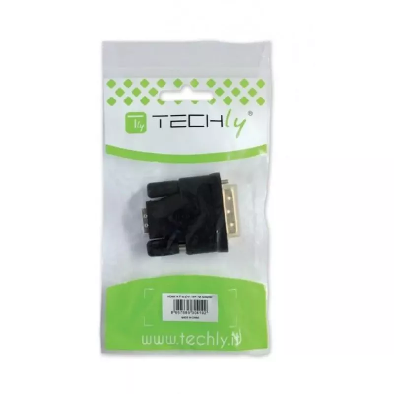 Techly DVI naar analoog VGA F/M adapter IADAP DVI-9100, VGA, DVI-I, zwart