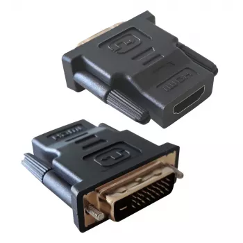 Kabeladapter DVI-D zwart Techly IADAP-DVI-HDMI-F