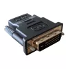 Kabeladapter DVI-D zwart Techly IADAP-DVI-HDMI-F