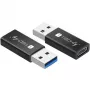 USB-adapter Techly IADAP USB3-AFT USB A naar USB C zwart