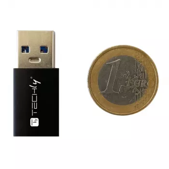 USB-adapter Techly IADAP USB3-AFT USB A naar USB C zwart