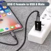 USB-adapter Techly IADAP USB3-AFT USB A naar USB C zwart