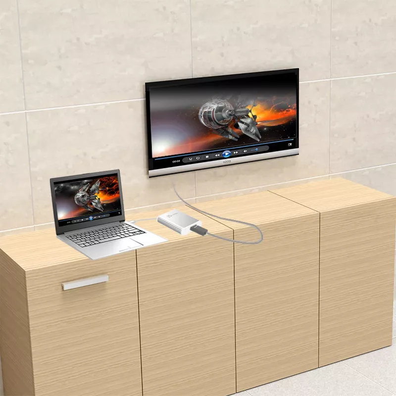 j5create JUA354 USB 3.0 naar 4K HDMI display-adapter zilver