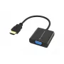 Conceptronic ABBY20B HDMI-naar-VGA-adapter, 0,25 m, HDMI type A (standaard), VGA (D-Sub), stekker, bus, recht