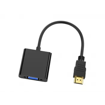 Conceptronic ABBY20B HDMI-naar-VGA-adapter, 0,25 m, HDMI Type A (standaard), VGA (D-Sub), stekker, bus, recht