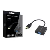 Conceptronic ABBY20B HDMI-naar-VGA-adapter, 0,25 m, HDMI type A (standaard), VGA (D-Sub), stekker, bus, recht