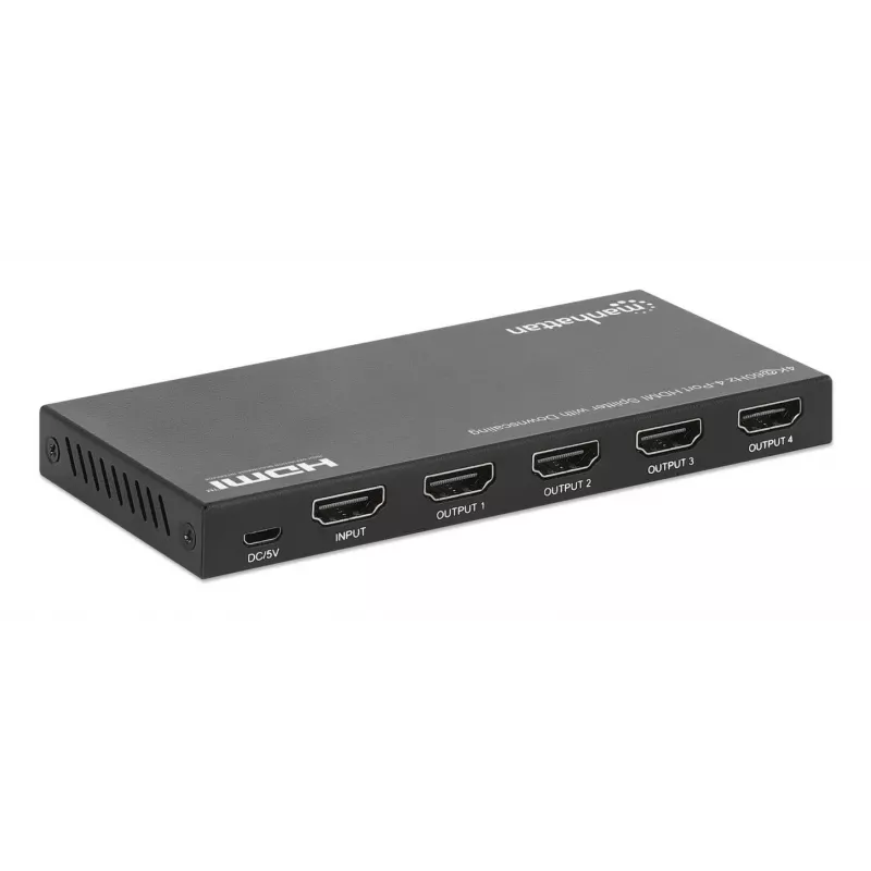 HDMI-splitter Manhattan 4-poorts 4K@60Hz downscaling