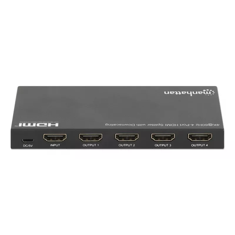 HDMI-splitter Manhattan 4-poorts 4K@60Hz downscaling