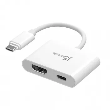 j5create JCA152 USB-C® naar 4K HDMI™-adapter met Power Delivery, zwart