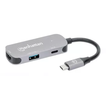 Manhattan USB-C-dock/hub HDMI USB-A USB-C 100W Power Delivery 4K 60Hz