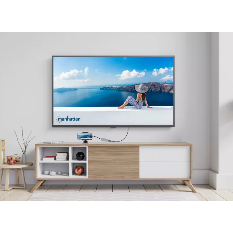 Manhattan USB-C-dock/hub HDMI USB-A USB-C 100W Power Delivery 4K 60Hz