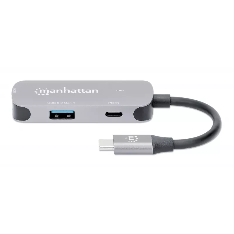Manhattan USB-C-dock/hub HDMI USB-A USB-C 100W Power Delivery 4K 60Hz