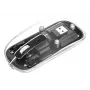 Draadloze muis Manhattan transparant oplaadbaar USB