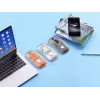Manhattan transparante oplaadbare draadloze USB-muis