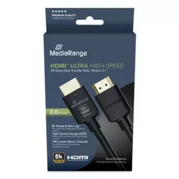 HDMI-kabel MediaRange MRCS220 2m HDMI type A stekker 48 Gbit/s