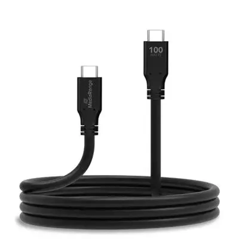 USB-kabel MediaRange MRCS218 3 m USB 3.2 Gen 1 USB C zwart