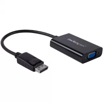 StarTech.com DisplayPort naar VGA-adapter met audio, 0,184 m, 1920 x 1200 pixels, 1080p, zwart, actieve videoconverter, 0 - 70 °C