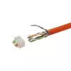 Draadconnector LogiLink MP0057 Cat.6A Cat.7 Cat.7A metallic