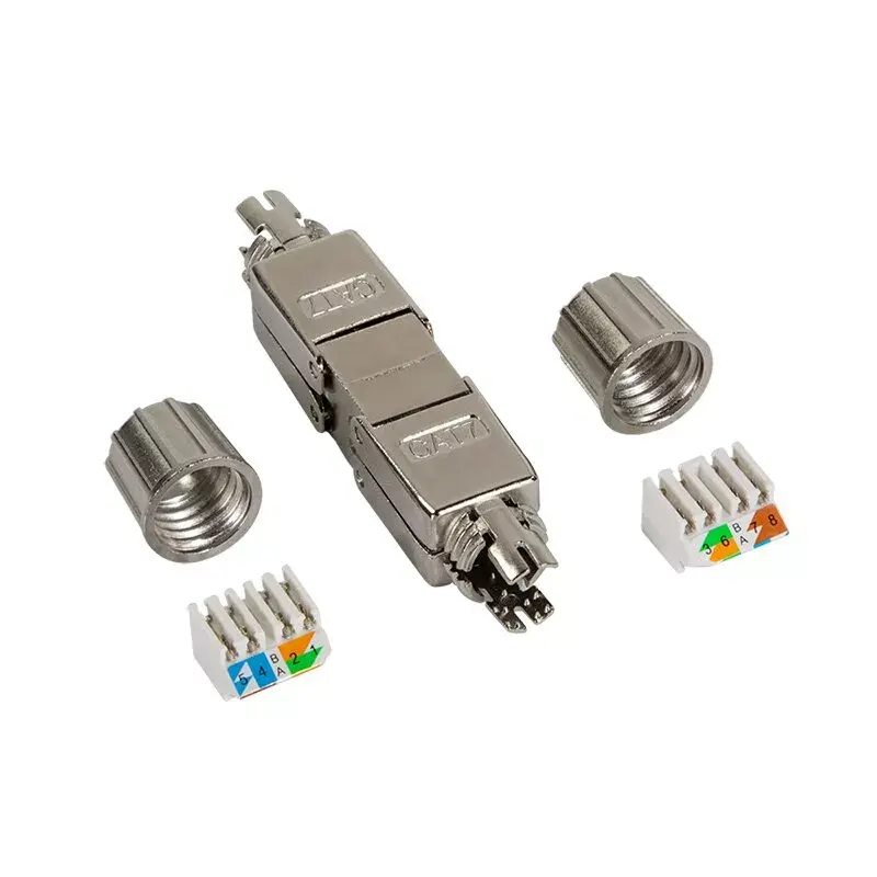 Draadconnector LogiLink MP0057 Cat.6A Cat.7 Cat.7A metallic