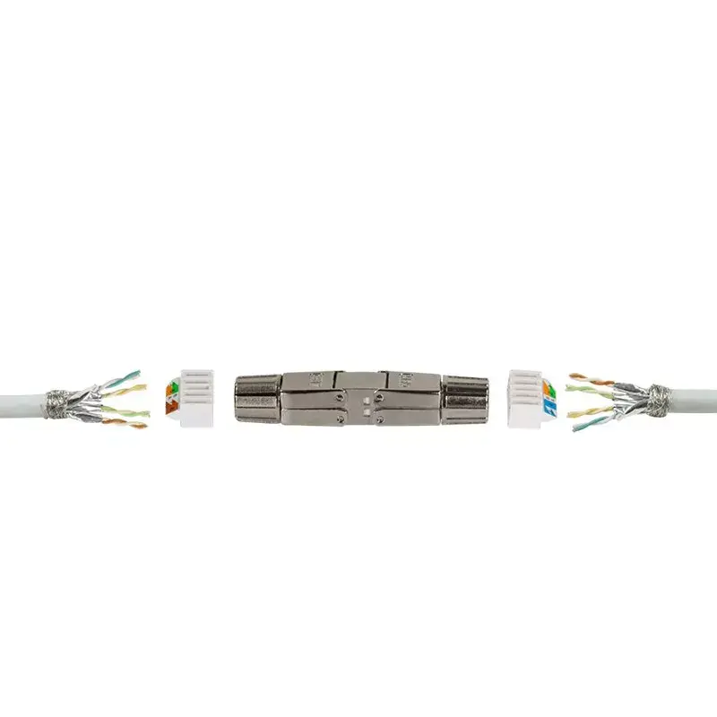Draadconnector LogiLink MP0057 Cat.6A Cat.7 Cat.7A metallic