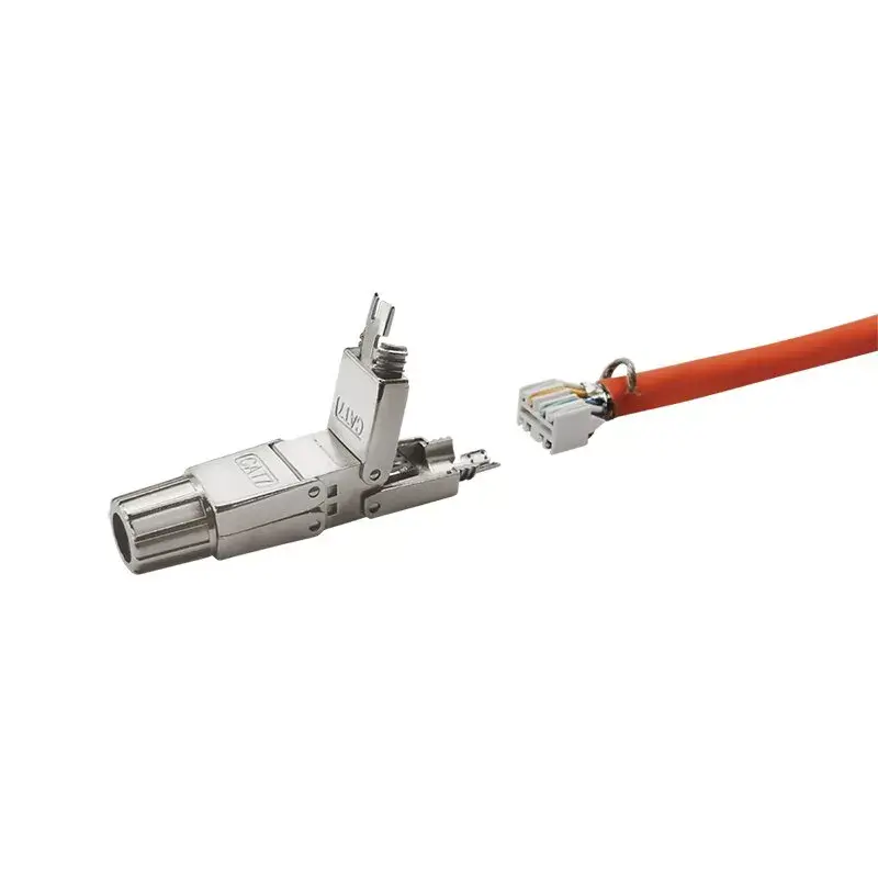 Draadconnector LogiLink MP0057 Cat.6A Cat.7 Cat.7A metallic