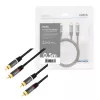 Audiokabel LogiLink CA1201 0,5 m 2 x RCA Zwart