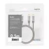 Audiokabel LogiLink CA1201 0,5 m 2 x RCA Zwart