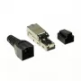 Draadverbinder LogiLink MP0044 RJ-45 Cat6a 0,5 m roestvrij staal