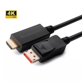 Microconnect MC-DP-HDMI-1504K Videokabel-adapter 1,5 m DisplayPort zwart