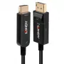 Lindy 20m glasvezel-hybridekabel DisplayPort 1.2 naar HDMI 18G
