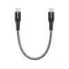 USB-C-kabel Sandberg Survivor 0,2 m 100 W zwart wit