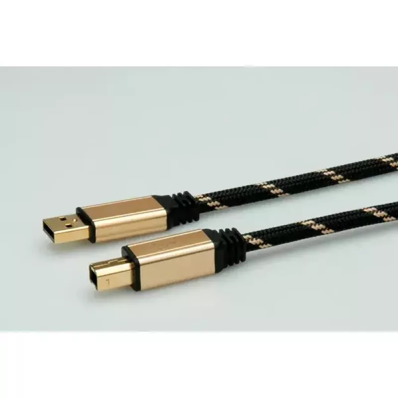 USB-kabel ROLINE GOLD A - B M/M 4,5 m