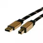 USB-kabel ROLINE GOLD A - B M/M 4,5 m