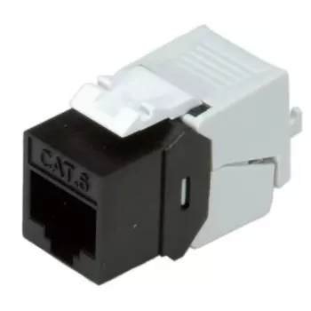 Keystone-bus ROLINE Cat.6/Klasse E slank RJ-45 ongeïsoleerd zwart