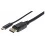 Manhattan USB-C-naar-DisplayPort-kabel, 4K@60Hz, 1 m, stekker naar stekker, zwart, niet bidirectioneel, drie jaar garantie, vergelijkbaar met CDP2DP1MBD