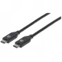USB-C-kabel Manhattan USB2C5C2M 2 m stekker naar stekker