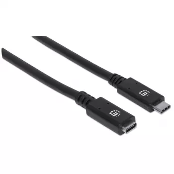 USB-C-verlengkabel Manhattan 50 cm stekker naar bus