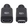 USB-C-verlengkabel Manhattan 50 cm stekker naar bus