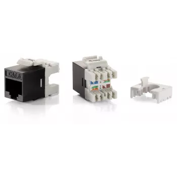 Equip Cat.6 ongeafschermde keystone jack LSA, slank type