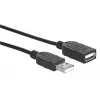 USB-A naar USB-A-verlengkabel Manhattan USBEXTAA3BK