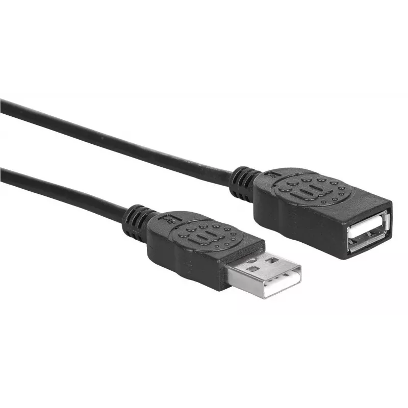 USB-A naar USB-A-verlengkabel Manhattan USBEXTAA3BK